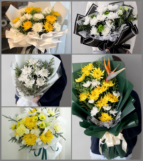 山东莱芜莱城区大王庄镇河马石村白事花束代送